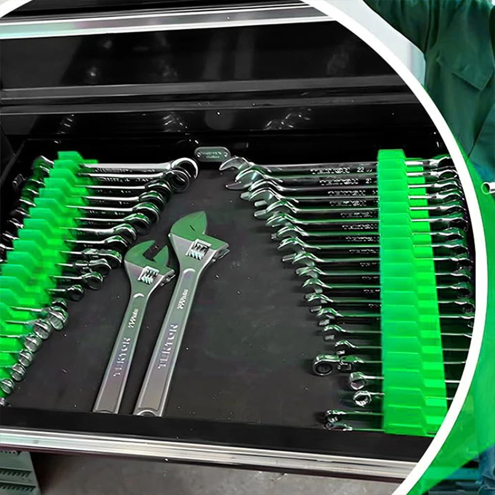 منظم مفتاح الربط المغناطيسي 20 منظم مفتاح الجيب لصندوق الأدوات وحامل مفتاح الربط لمنظم تخزين المفكات المتينة