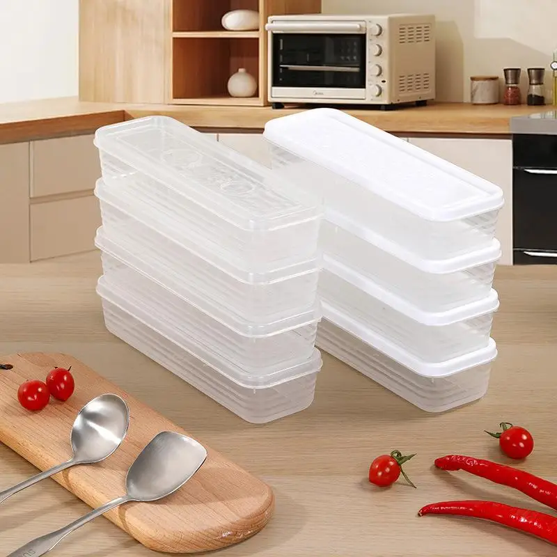 Коробка для свежих продуктов, пластиковая коробка для хранения продуктов, герметичная коробка, прямоугольный контейнер для фруктов, холодильник для хранения, кухонные принадлежности, домашний инструмент