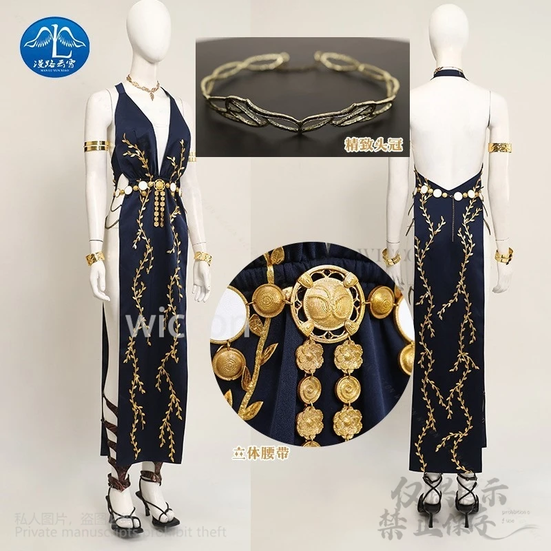 Gioco Anime Queen Marika Cosplay Eldenn Costume Anelli Abito Lolita Scarpe Parrucche di alta qualità per ragazze Donna Natale personalizzato