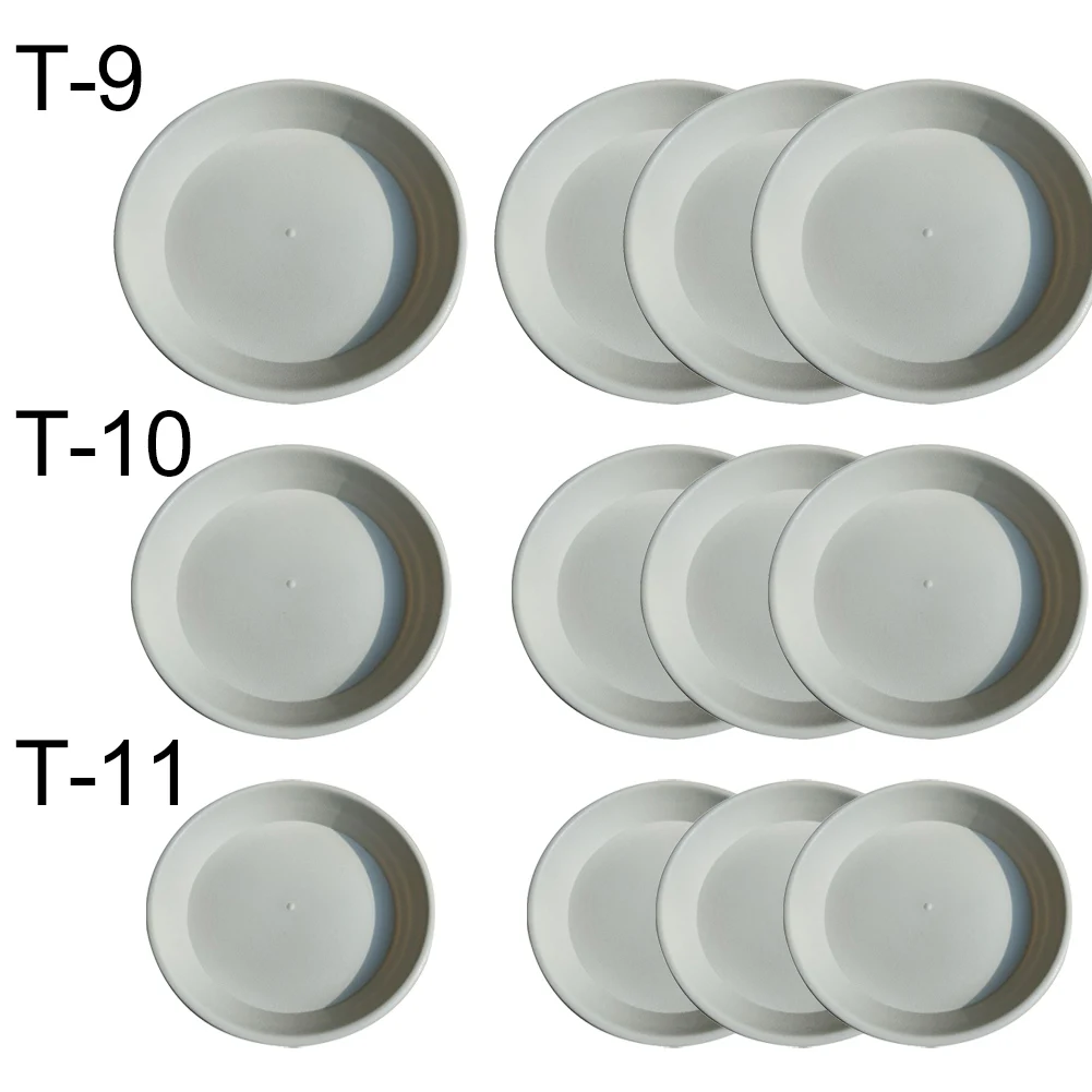 12pcs Round Plastic Plants Pot Saucers Water Tray Mat Tray Color Tray 5.8/6.8/7.6 Inch Garden Indoor Plants Flower Pot Parts