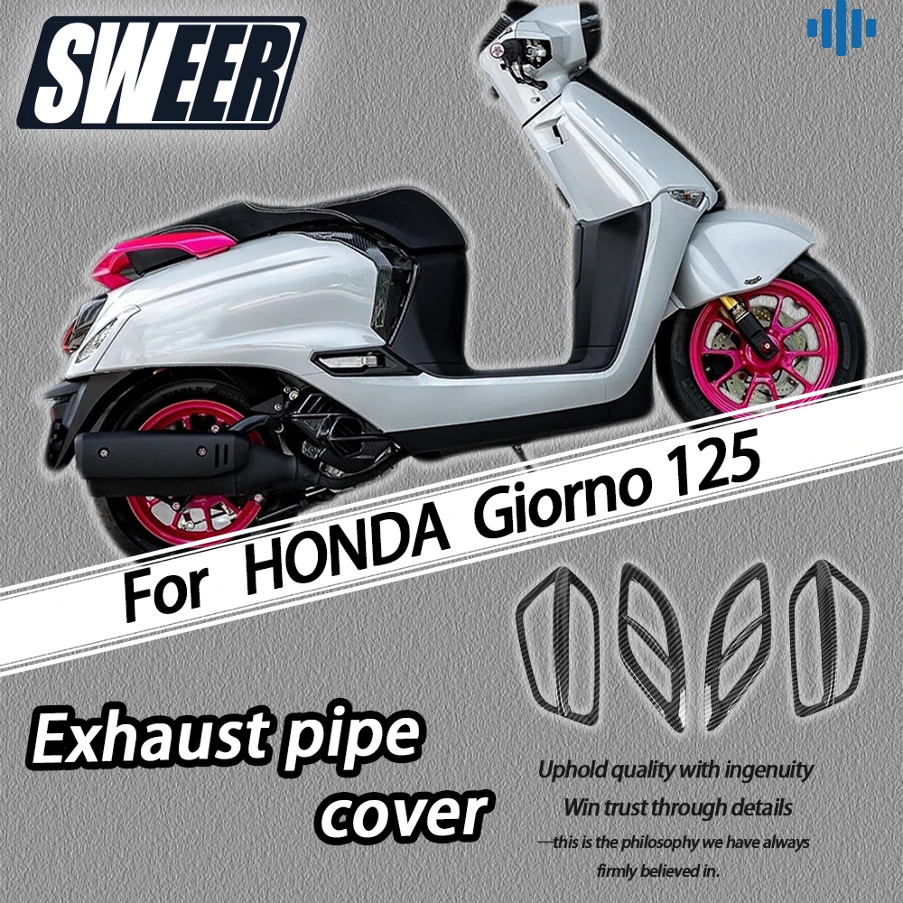 SWEER Motocyklowa nakładka na kierunkowskazy z nadrukiem hydrograficznym, przednia i tylna, modyfikacja, dekoracyjna osłona, pasuje do Honda giorno125