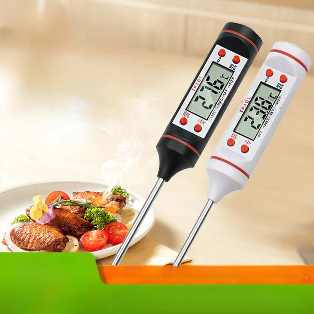 Kitchen oil thermometer Barbecue baking temperature electronic food thermometer Liquid temperature pen