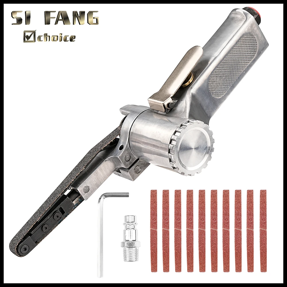 Pneumatic Angle Grinding Machine, Air Belt Sander, Air Compressor Sanding Pneumatic Tool, 10mm, 20mm