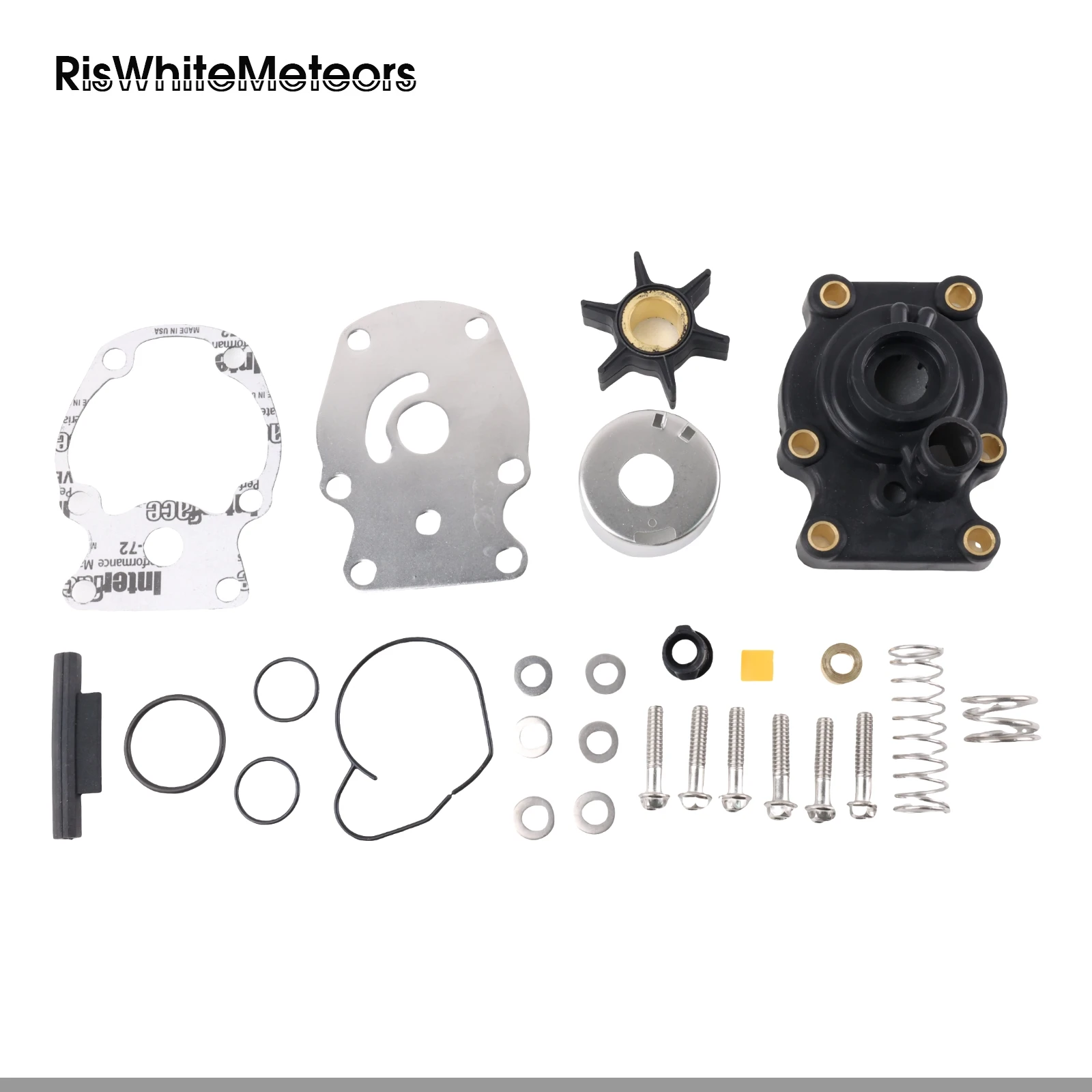 

RisWhiteMeteors 5008972 5008191 Water Pump Repair Kit Replacement for Johnson Evinrude OMC BRP Outboard 15-30HP