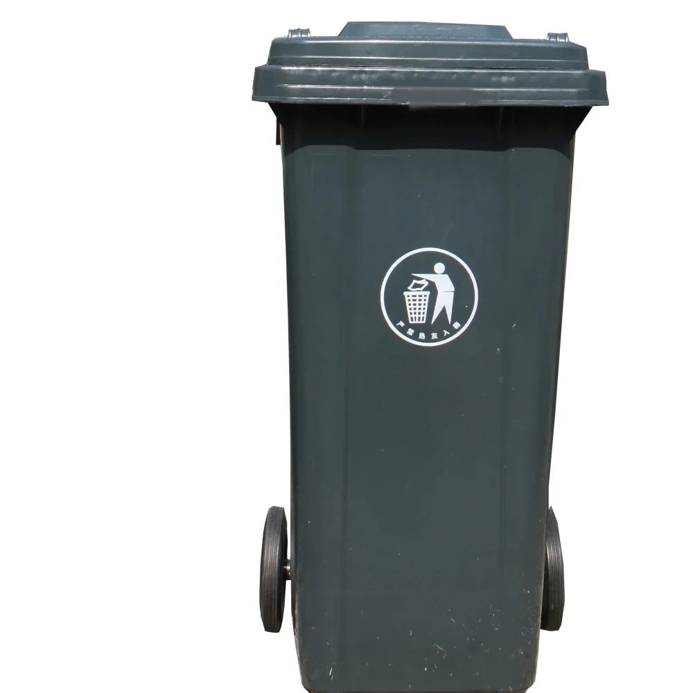 Heavy Duty garbage bin With Lid Wheels Big Tall 64 Gallon Waste bin 240Liter Wheelie Dustbin Trash Can Waste Bin