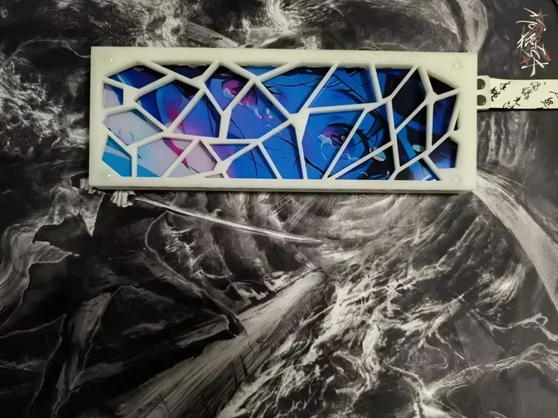 Holy60 Keyboard Base Plate Custom Anime Keyboard Plate Acrylic Case for GH60/mad60/Wooting/rakka Keyboard Plate Gamer Accessory