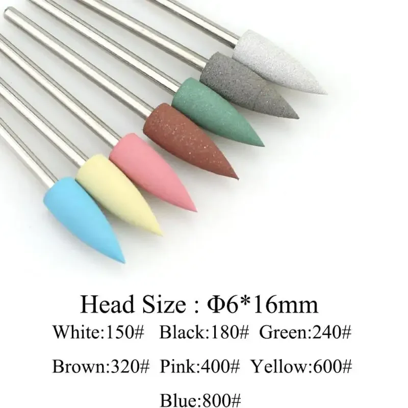 1PCS Silicone Nail Polishing Head Drill Bit Milling Cutter Polishing Tools Nail Buffer Bits Manicure Drill Nail Removal