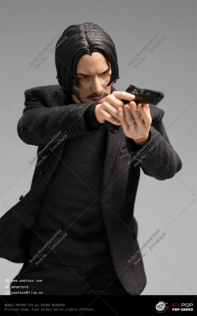 In magazzino POPTOYS EX-053 scala 1/6 da collezione Killer God John Wick Keanu Reeves 12 pollici maschio Solider Action Figure Model Toys