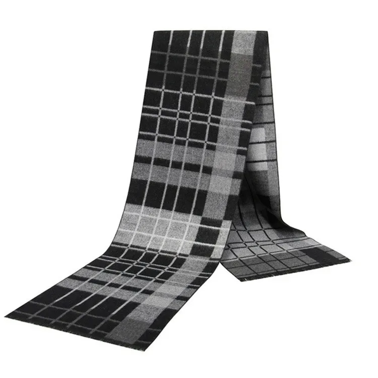 Fashion Striped Cotton Linen Scarf for Men Women Autumn Winter Long Soft Shawls and Wraps Short Tassel Bufanda Male Accessories