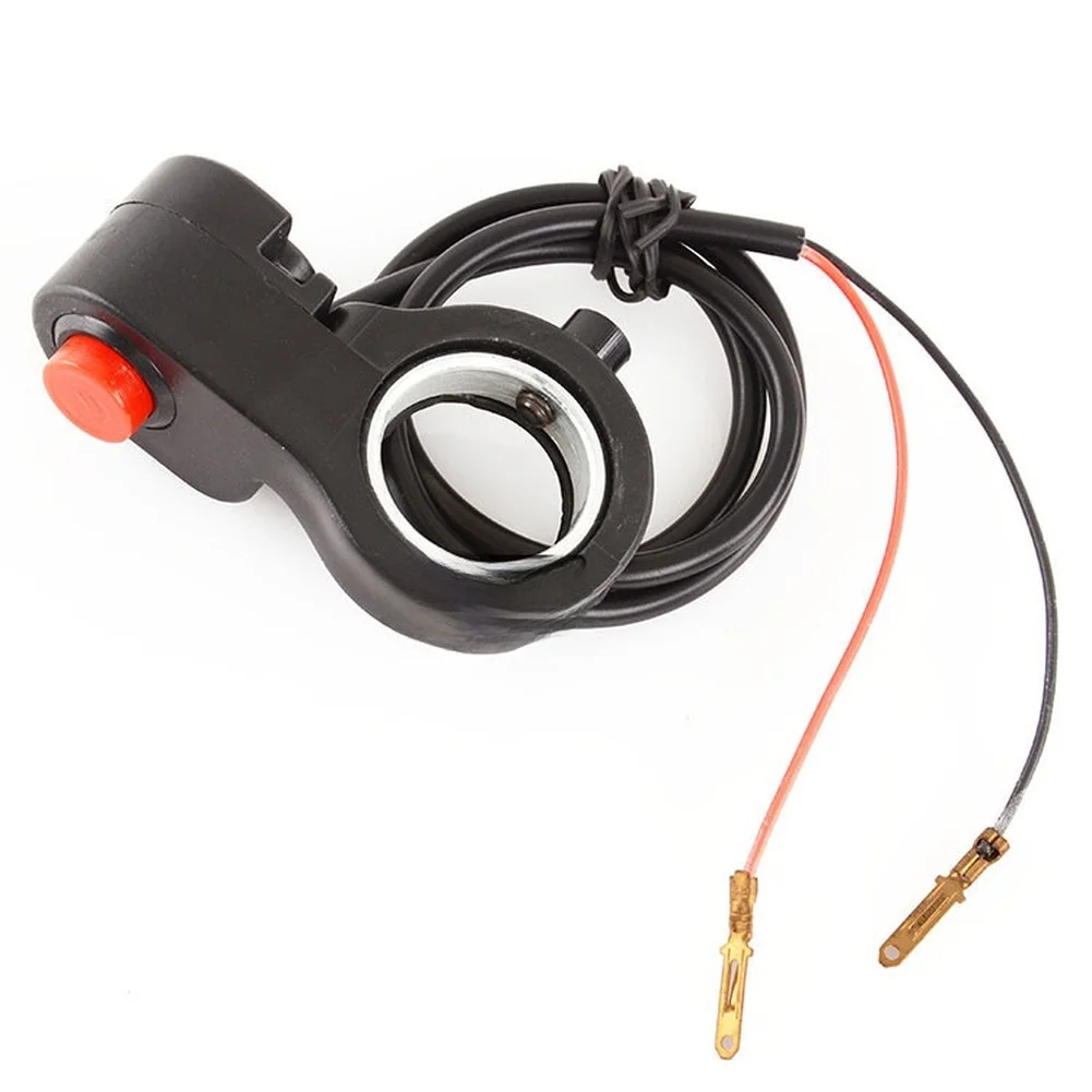 For HORN Button Switch for 7 to 8 Inch Motorcycle and E-Bike Handlebars Black 38g Weight Fit No Modification Needed