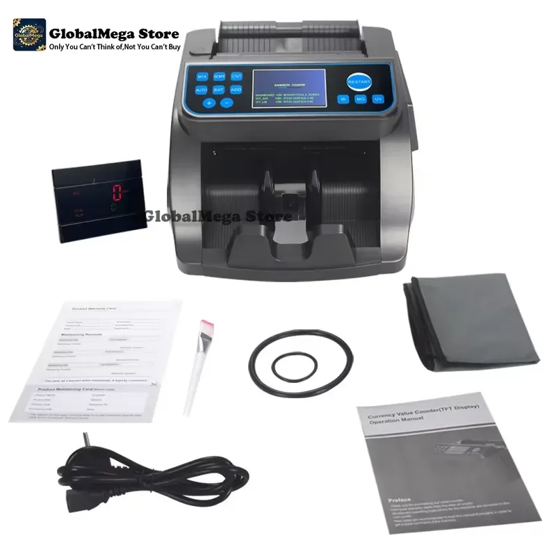 2026 Latest for 6000D EUR Mix Value Money Cash Counter Fake Bill Banknote Counter Portable Currency Sorting Machine