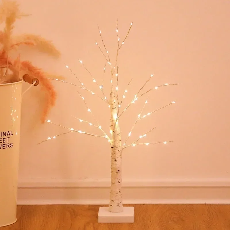 Imagem -02 - Natal Led Birch Tree Light com Função Temporizador Decoração Interior e Exterior