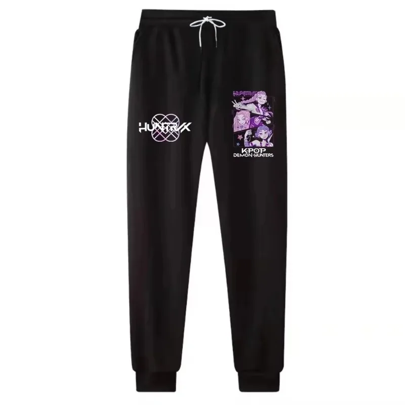 سراويل أنيمي Kpop شيطان الصيادين لعام 2025 سراويل هاراجوكو ملابس الشارع النسائية فضفاضة للركض في الهواء الطلق سراويل رياضية مطبوعة ثلاثية الأبعاد