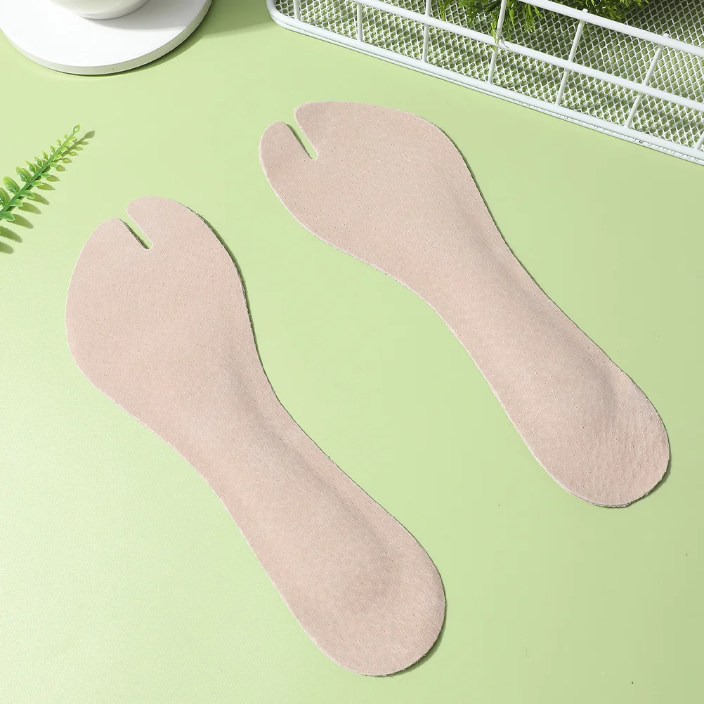 

1 Pair Self-Adhesive Sandals Insoles Artificial Anti-Slip Shockproof Cushion Foot Pads Comfortable Inserts For Women Men