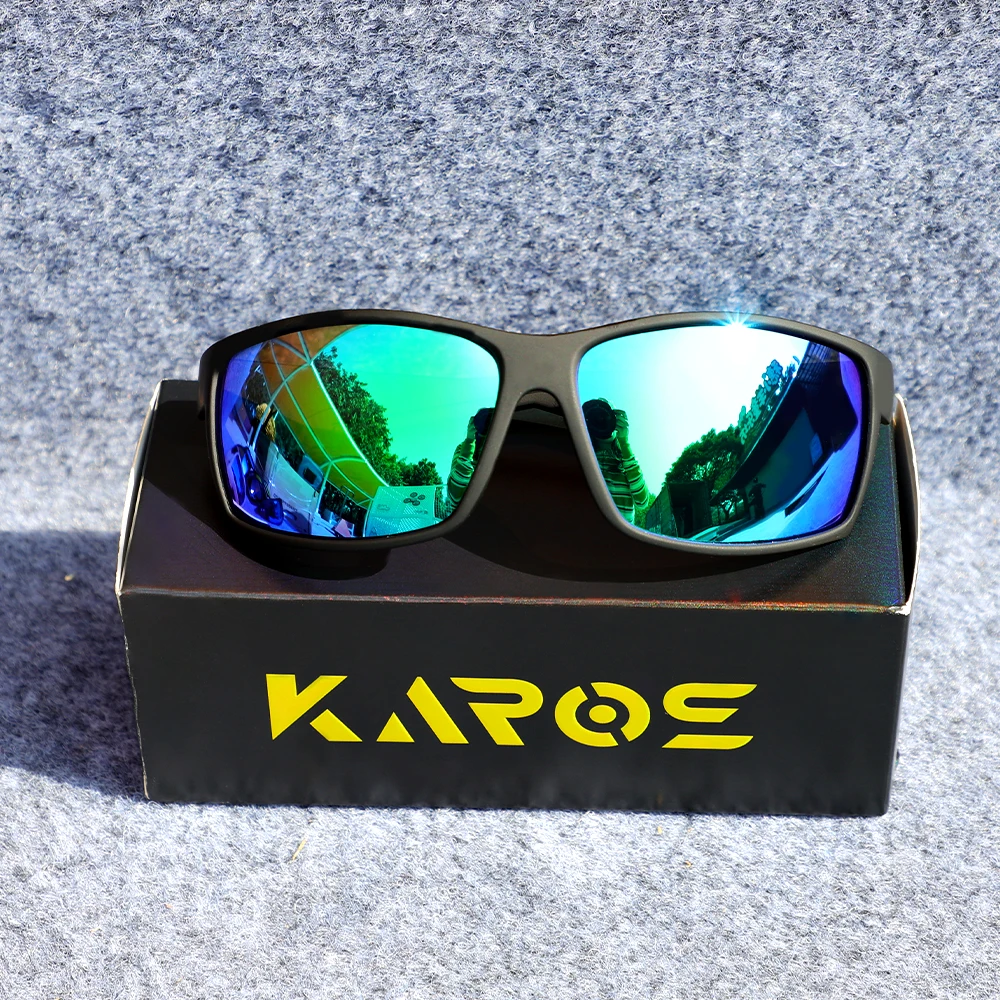 

KAROS Fishing Sunglasses Classics Polarized Fishing Cycling Running Camping Hiking Sunglasses Unisex UV400 Shades With BOX