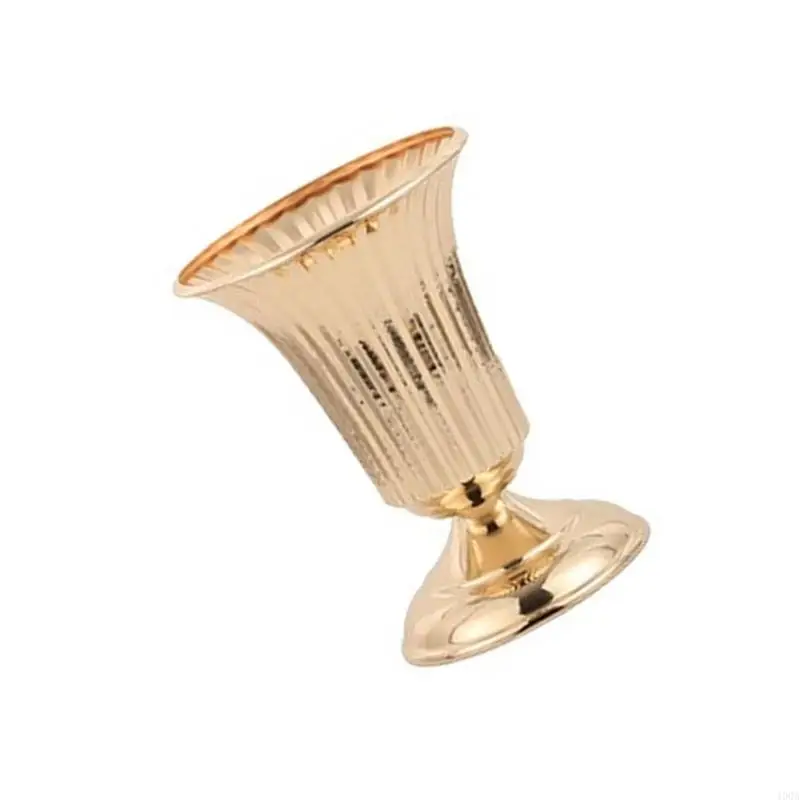 400A 금속 꽃 꽃병 테이블 중심 캔들 홀더 기념일 웨딩 파티