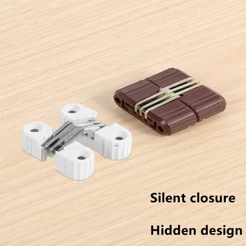 Cross Hidden-Hinges Plastic Iron Folding Door Table and Chair Cross Hinge Plastic Concealed Hinge Furniture Hardware Accessories