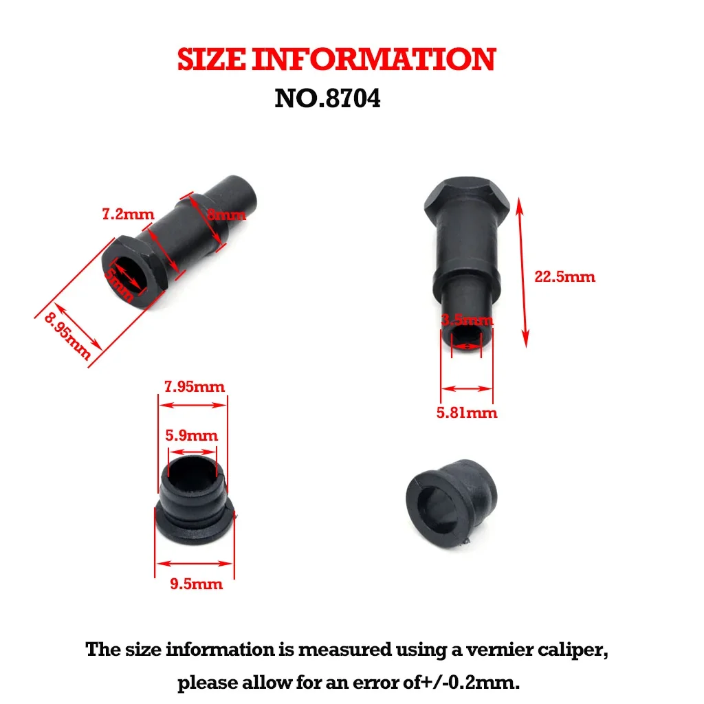 ZD Racing 1/7 RC Car Shock Absorber Bushing for 1/7 MX-07 RC Buggy Truck Monster Car Original Parts #8704 - Image 6