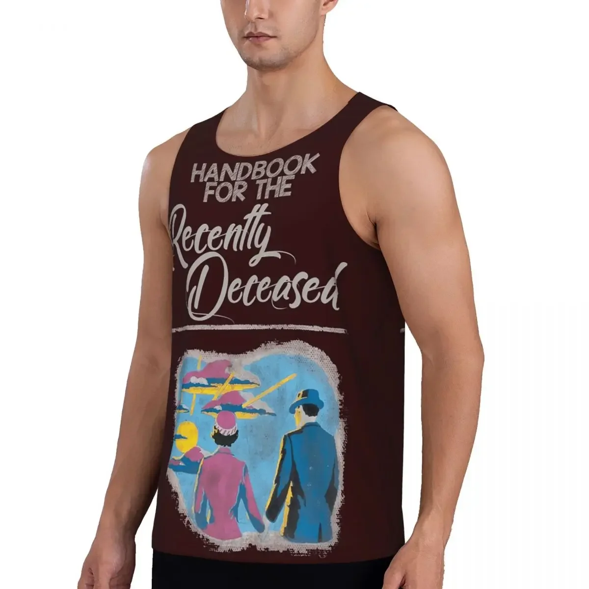 Quick Dry Handbook For The Recently Deceased Gym Tank Muscle Sleeveless Shirt Bodybuilding Breathable Vest