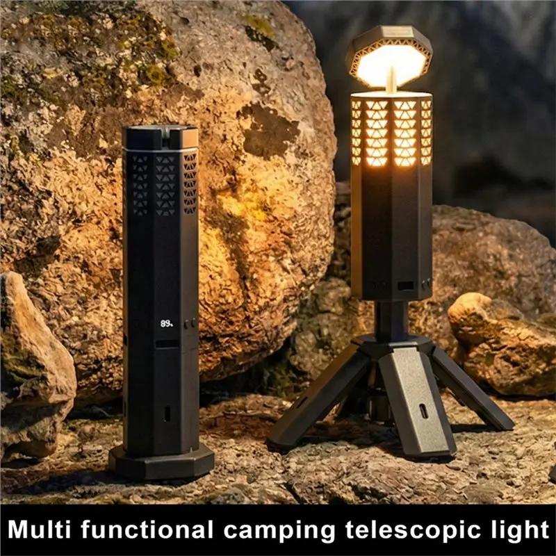 【THANKSGIVING DAY】Upgraded Camping Lantern Flashlight Light 20000Mah Rechargeable Telescopic With Magnetic Base For Outdoor