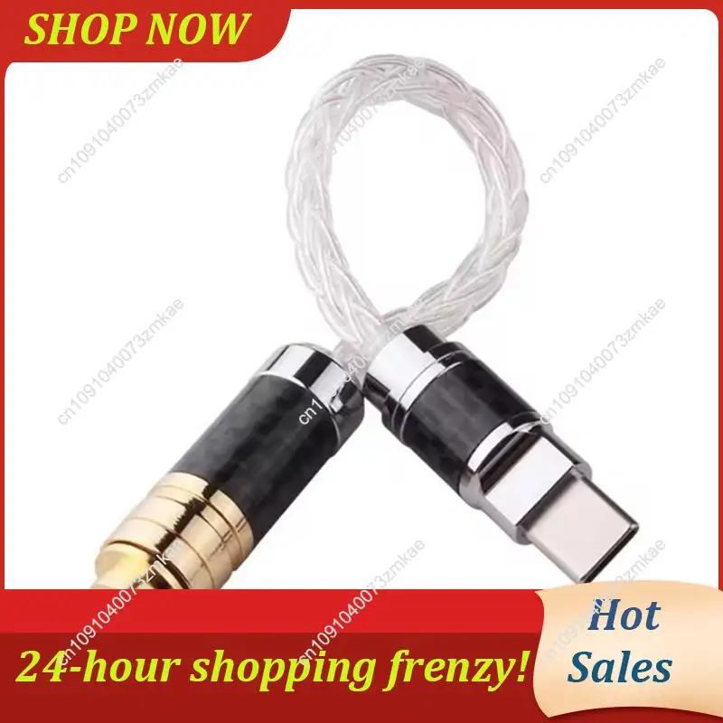 محول صوت متوازن من النوع C إلى 4.4 مم للاستخدام اليومي لهاتف Huawei V30، P30 Pro، Xiaomi Mi 10، Oneplus 7T Pro - كابل سماعة الأذن