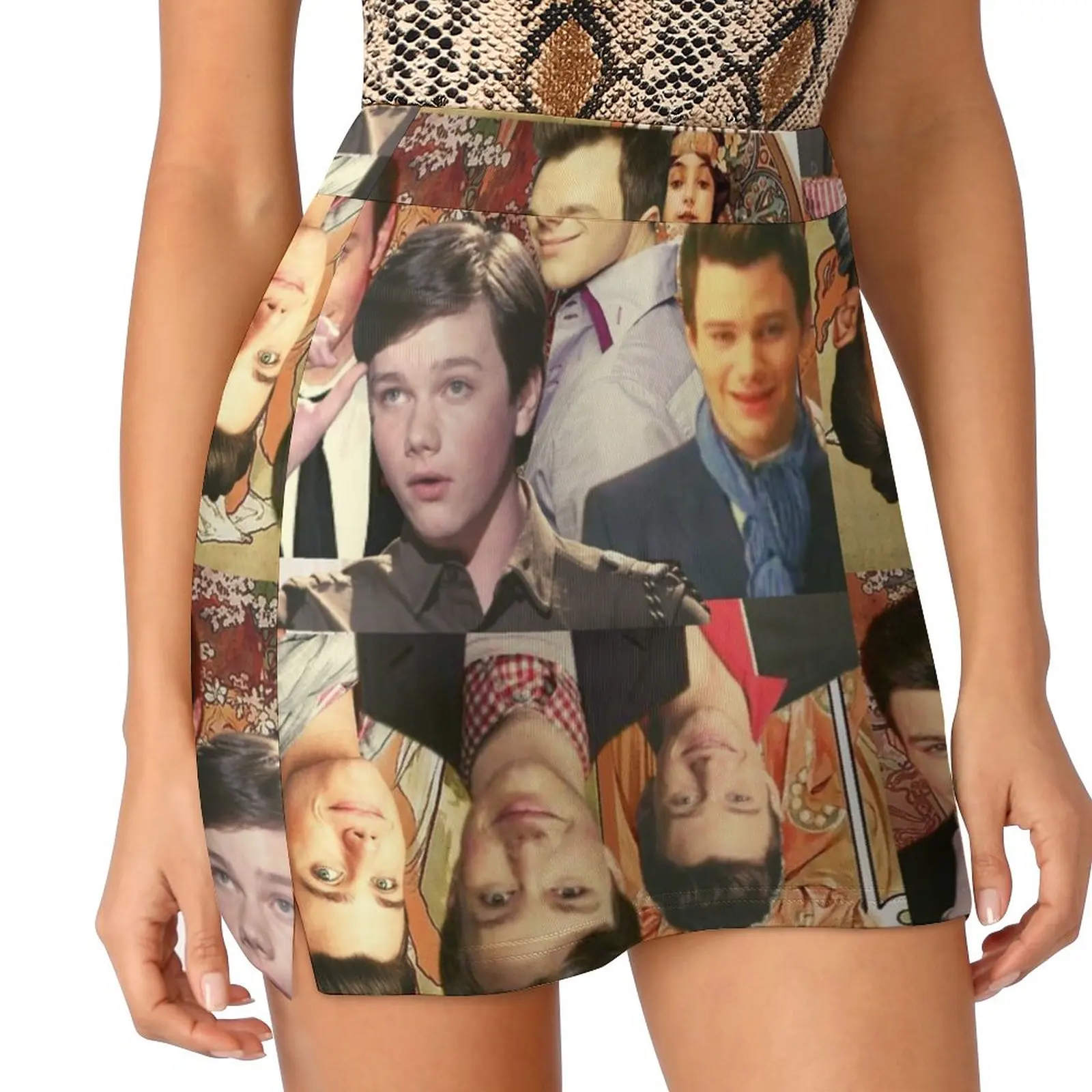 SKURT HUMMEL - KURT HUMMEL FROM GLEE Light Proof Trouser Skirt Summer skirt new in clothes rave outfits for women