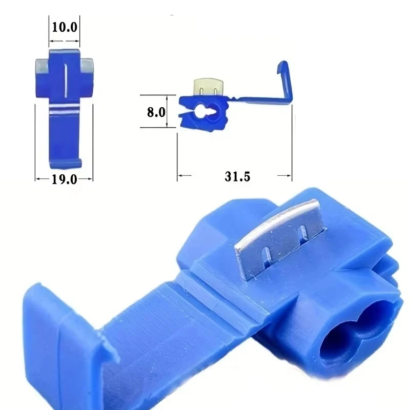 50 Pcs Of Wire And Cable Connectors Electric Quick Connectors Terminal Crimping Without Damage Or Breakage Efficient Connection image 2