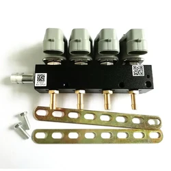 Nozzles 4 Cylinders GBO LPG CNG, Gas Ramp 2 Ohms, Injector