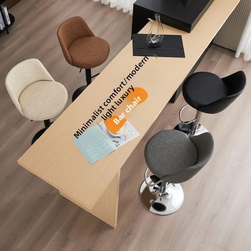 

Барный стул с поворотной спинкой, барный стул, легкий, роскошный, модный, барный стул, стульчик из кованого железа