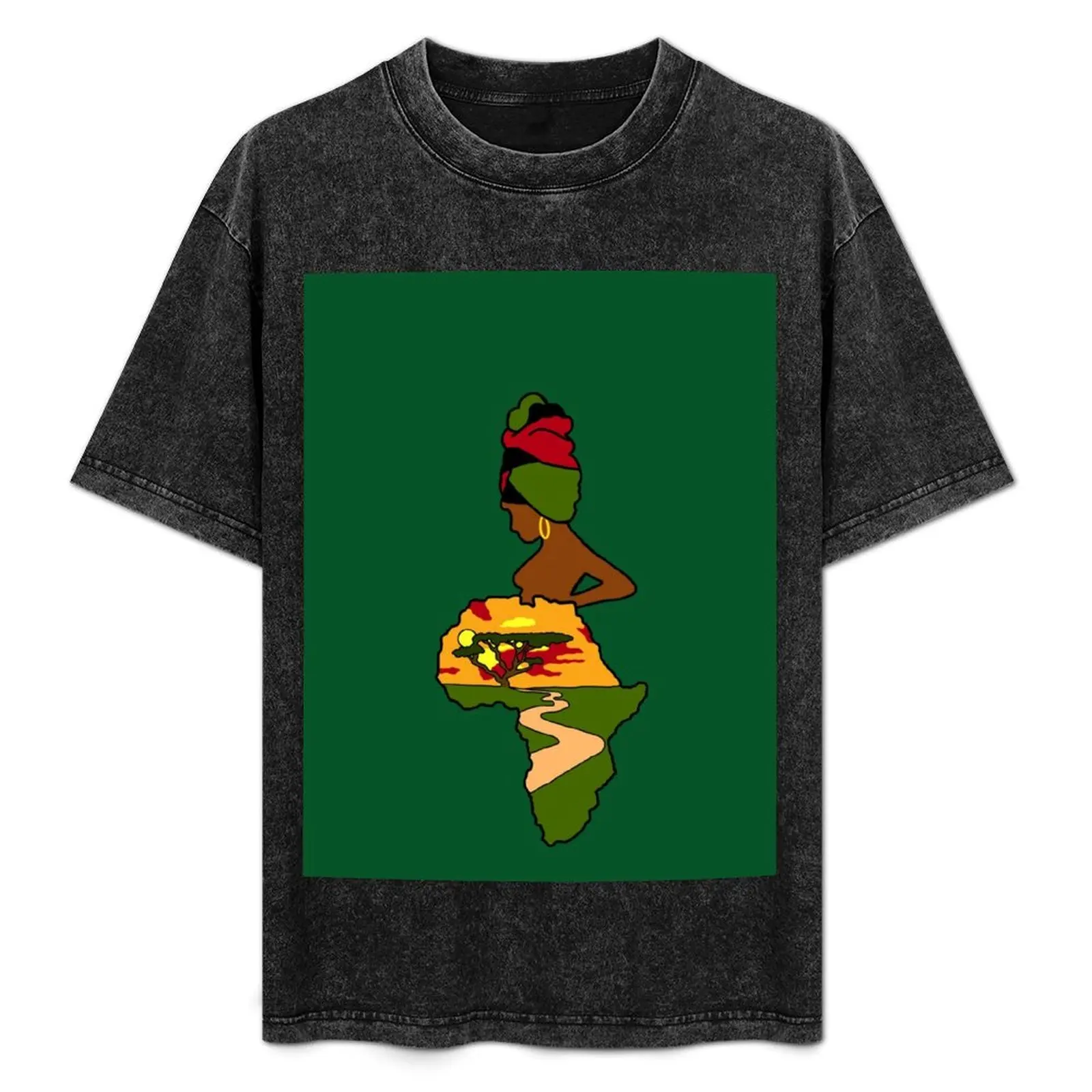 

Mother Africa T-Shirt Abstract Pattern Print Top