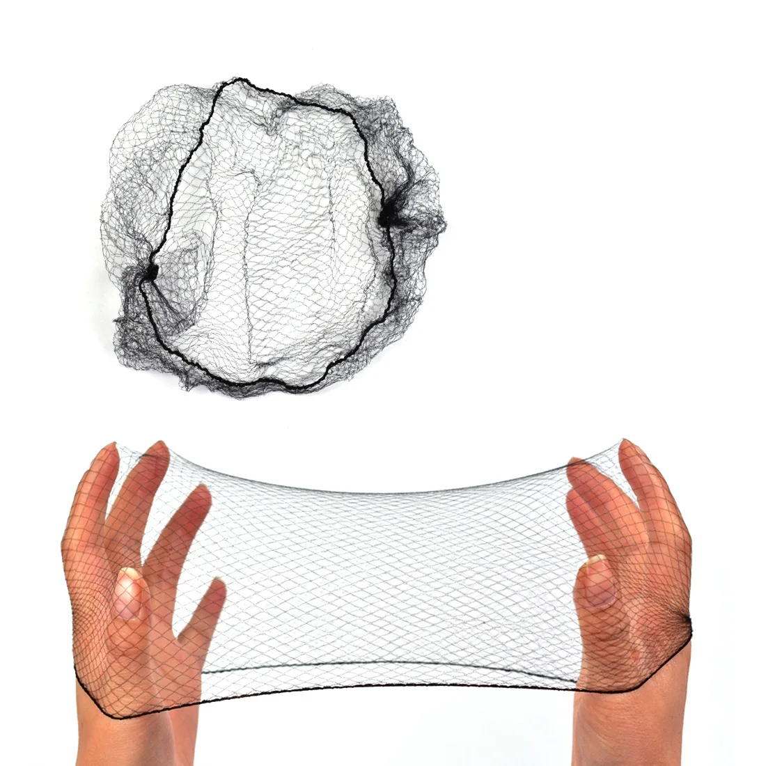 10Pcs/Lot Invisible Hair Nets for Women Hair Bun Wig Caps Mesh Elastic Edge Hairnets For Ballet Dance Skating Daily Use