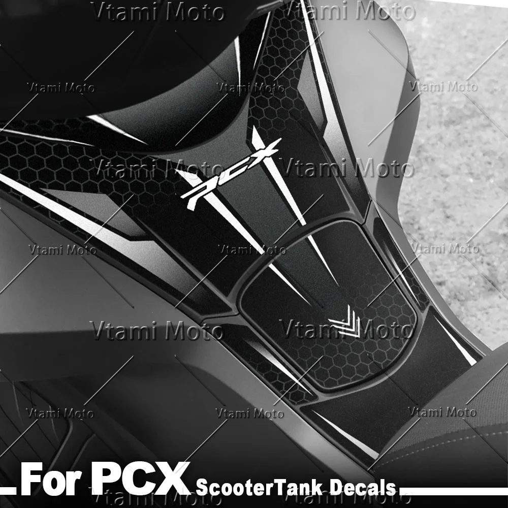 Motorcycle Fuel Tank Pad Sticker City Scooter Tank Protection Decals For PCX Pcx 2025
