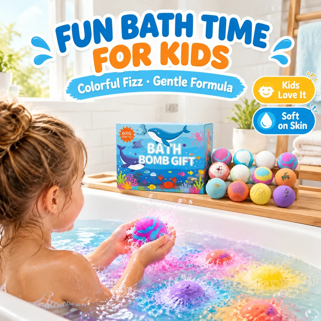 Fun Bubble Bath Ball Moisturizing Relaxing Ocean Theme Cleansing Fragrant Spa Bubbles Bath Ball Set Surprise Toys Birthday Gifts
