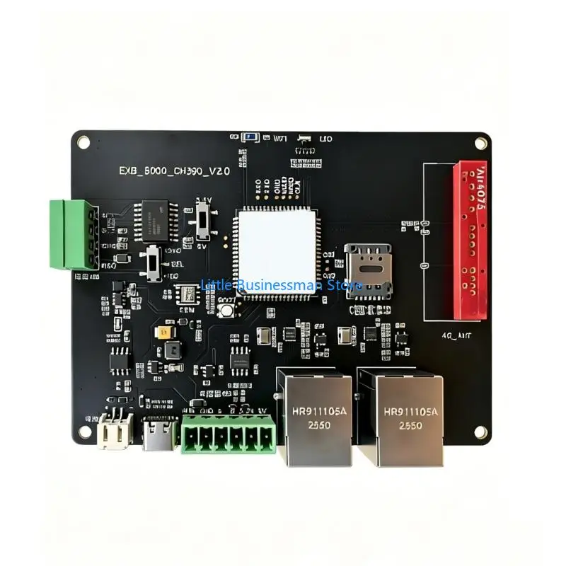 Two RJ45 Ethernet Connector Control Board for Industrial Automation, RS485 Communication Hardware with Cellular WiFi Flexibility