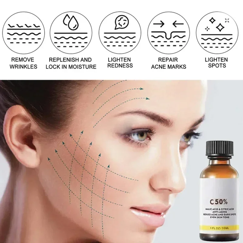 With Malic Acid And Citric Acid For Face  Facial Peel 40% Peeling Serum Peeling Serum Chemical Peel1