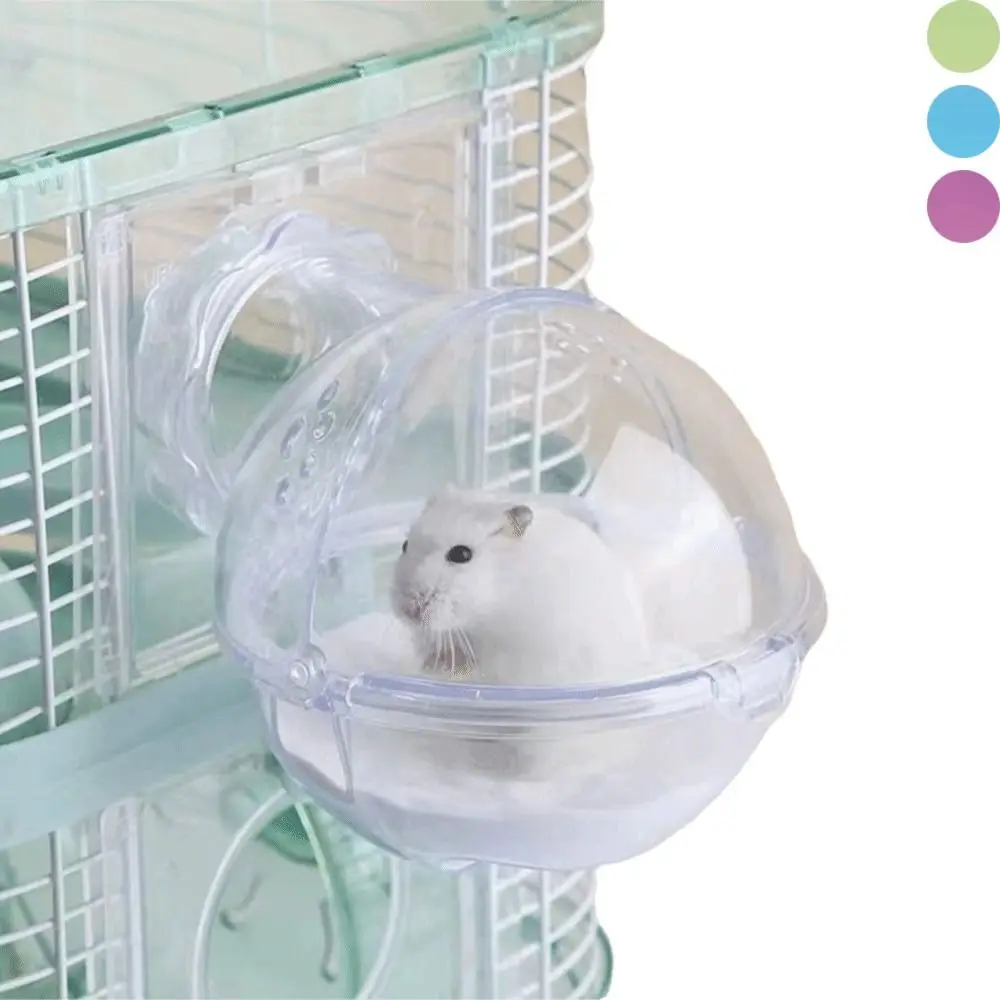 High Quality External Hamster Bathroom Toy Toilet DIY Hamster Bathtub Acrylic Pet Accessories Hamster Sandbox Hamster Care