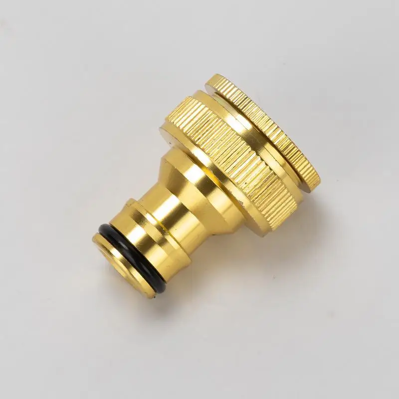 ~Brass Faucet Tap Connector Mixer Hose Adaptor Quick Connecter 1/2 To 3/4 Copper Hose Coupling Garden Watering Fittings Tool