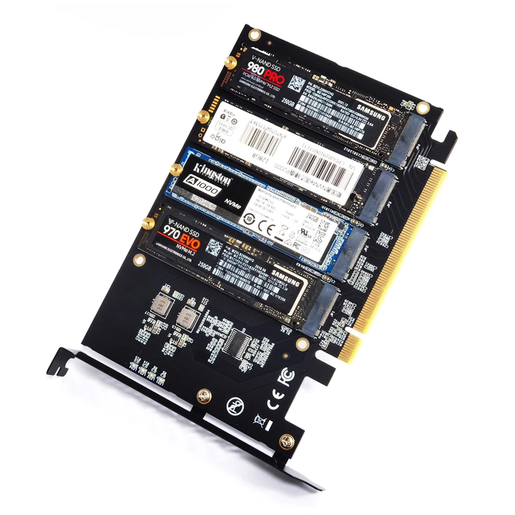 M.2 لـ NVME إلى PCIe 4.0 3.0 محول M.2 SSD Gen4 PCIe4.0 اللوحة الأم X1 X4 X8 X16 بطاقة التوسعة لـ 2230 2242 2260 2280 SSD
