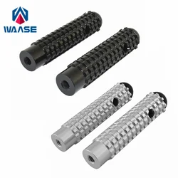 waase 106mm Length Universal M8 Fixing Footpegs Foot Rests Peg Pedals Racing Rearset Rear Sets