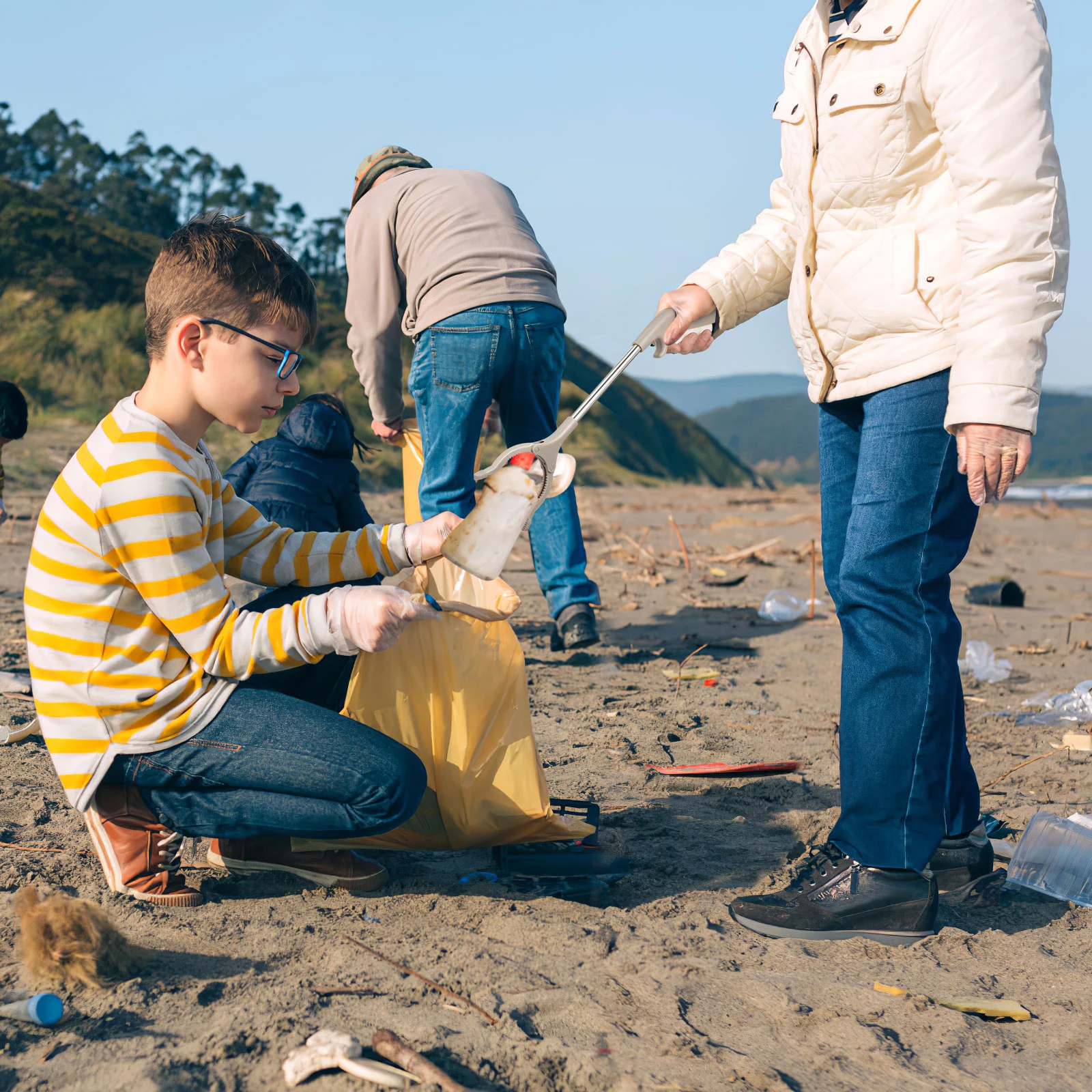 Garbage Picking Pliers Grabber Tool Gripper Extender Hand Tool Litter Reachers Picker Clamp Garbage Grabber Pick Up Tool