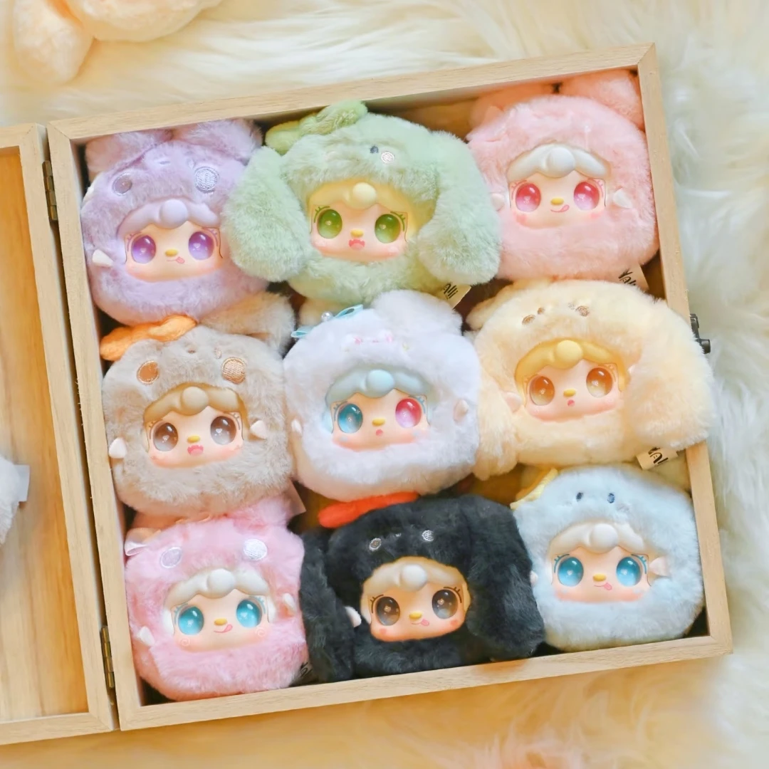 Yooki لطيف أرنب سلسلة صندوق أعمى الفينيل أفخم دمية حقيبة قلادة سطح المكتب زخرفة العصرية لطيف الأرنب دمية هدايا عيد الميلاد