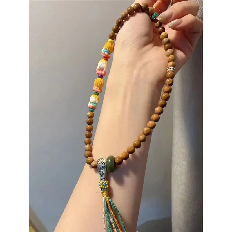 

Дизайнерский браслет Cook Premium B с несколькими кругами диаметром 8 мм и бусинами Genfu Four Buddha