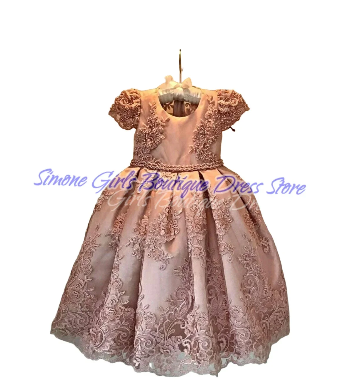 Oネックボウフラワーガールドレスエレガントなサテンの小さな女の子のウェディングドレス、チュールスカート付き、ブライズメイド特別な機会用カスタム