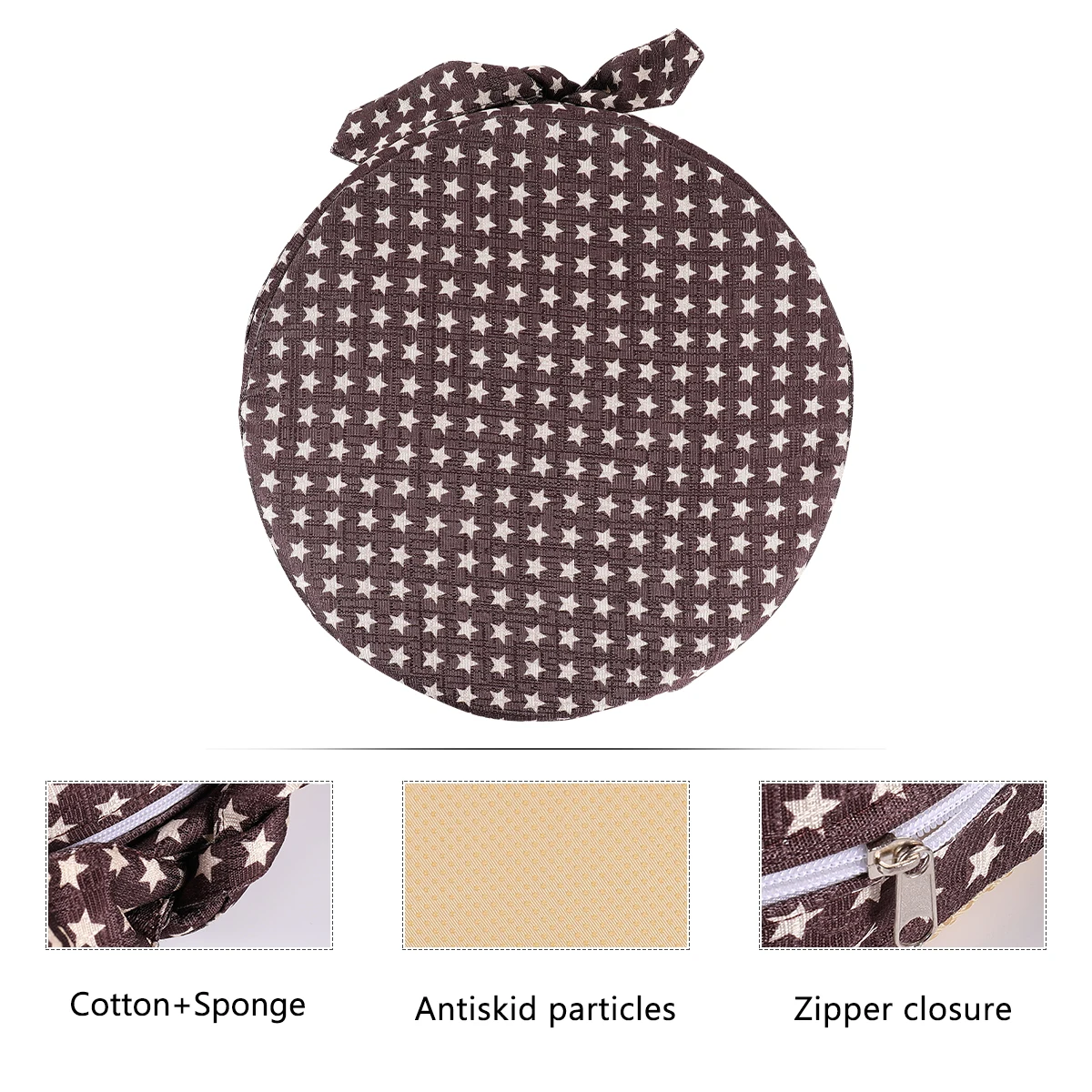 

1pc Non-Slip High Density Sponge Dining Round Seat Pad Chair Toddler Dining Seat Cushion Round Chair Increasing Cushion