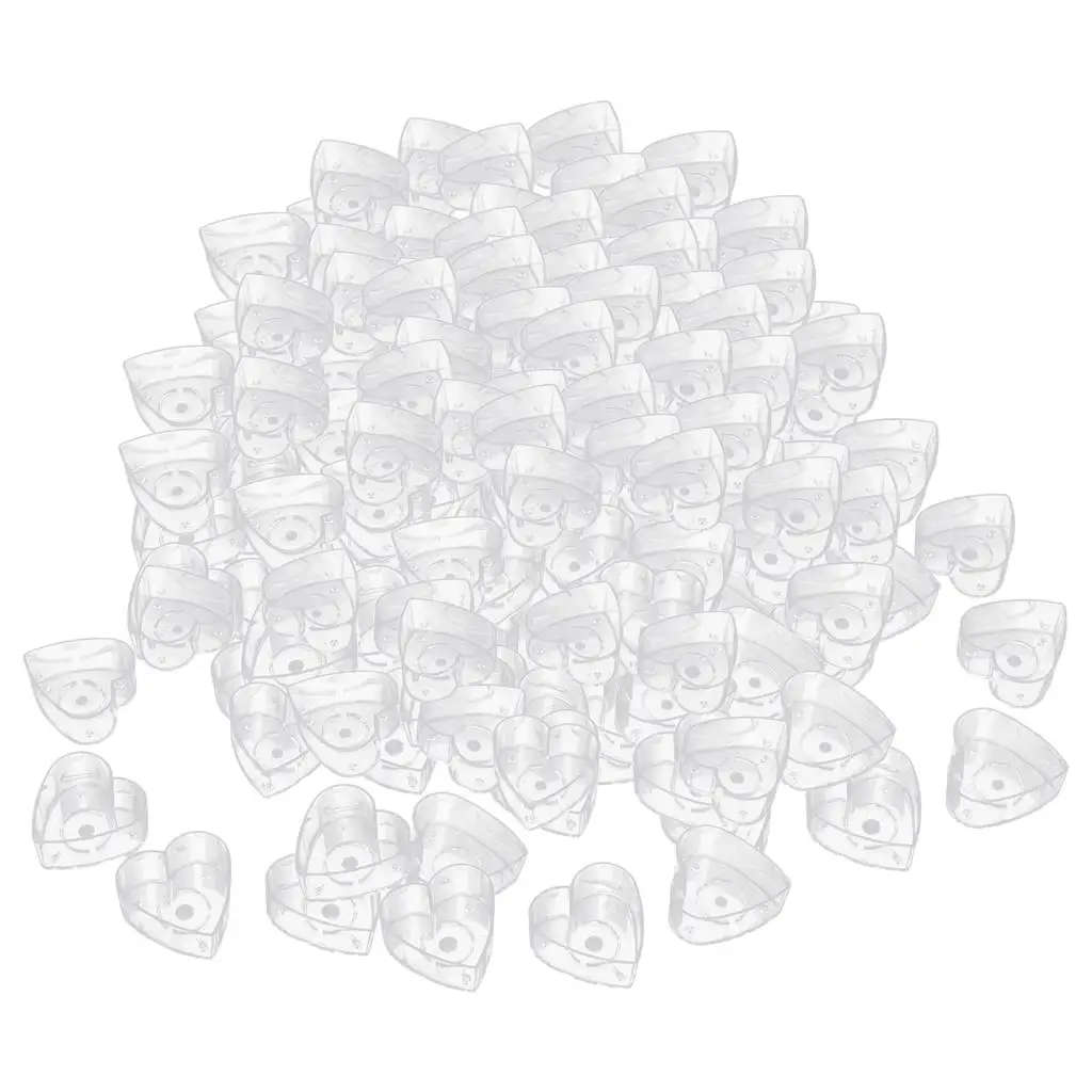 

200 шт. прозрачных пластиковых форм в виде сердечек для изготовления ароматических свечей своими руками