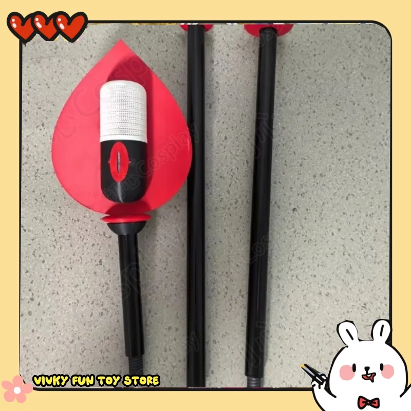 

Микрофон-реквизит для косплея Аластора из Hazbin Hotel, радио-демон, трехмерная мультяшная модель, аксессуары, украшения, новинки