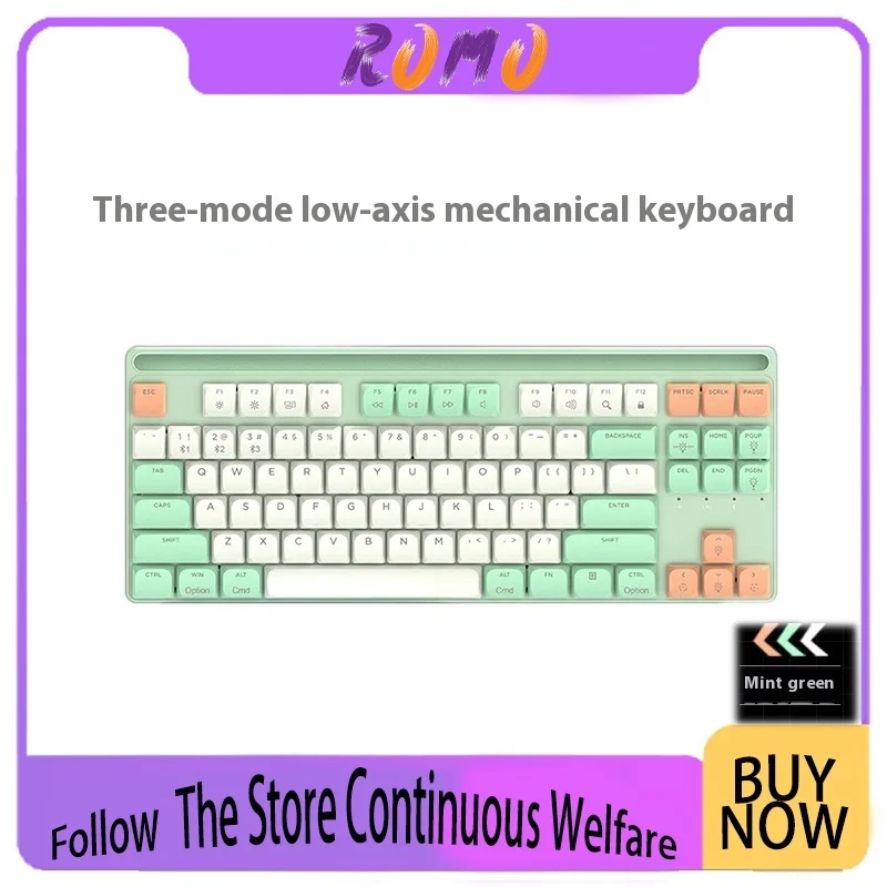 Cimetech Mk008 The Third Mock Examination Short Axis Mechanical Keyboard Wired Wireless Bluetooth E-Sports Game Office Keyboard