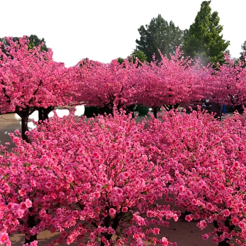 Artificial Cherry Blossom , Large Fake , Peach Blossom Tree, Wedding, Outdoor Garden, Hotel, Christmas, Home Decoration