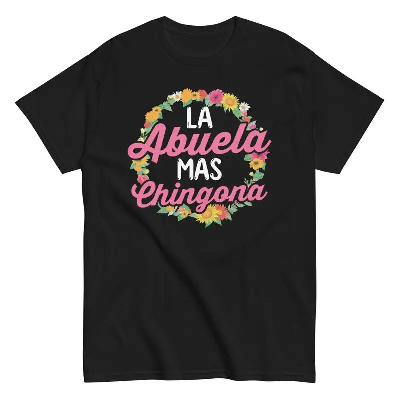 

Испанская бабушка, латинская мексиканская футболка La Abuela Más Chingona