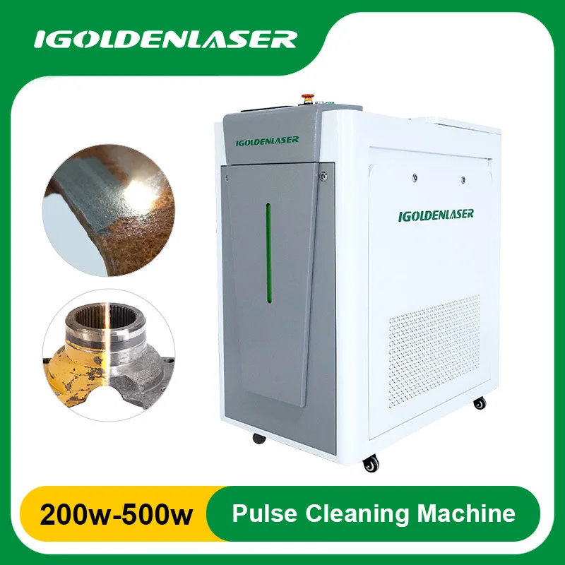 Laser Cleaning Machine Rust Removal Portable Paint Remove Backpack 100W 200W 300W Pulse Cleaning Machine